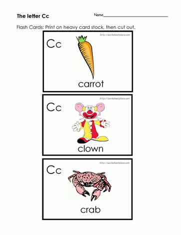 The Letter C Flashcards